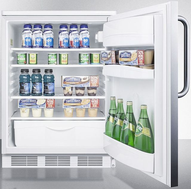 Accucold® by Summit® 24" 5.5 Cu. Ft. Stainless Steel Compact Refrigerator-3