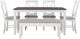 Powell® Jane 6-Piece Beige/Dark Gray/Vanilla White Dining Set-3