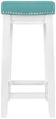 Linon Claridge Teal/White Counter Stool-3