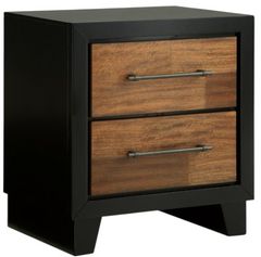 Benchcraft® Kraeburn Black/Brown Nightstand