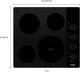 Whirlpool® 24" Black Electric Cooktop-2