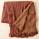 Magnolia Home by Joanna Gaines Cloud Rustic Clay Cotton Throw-0
