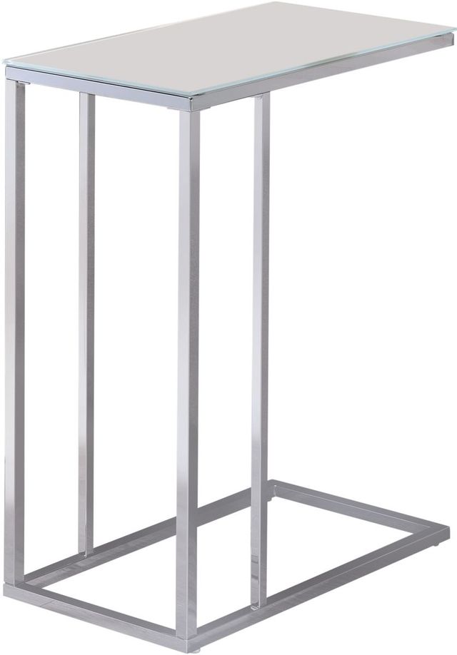 Coaster® Stella  Glass Top Accent Table with Chrome Base-0
