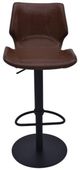 Armen Living Zuma Vintage Coffee/Black Adjustable Bar Stool-1
