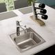 Elkay Lustertone® Lustrous Satin 15" 1-Hole Single Bowl Drop-in Bar Sink-2