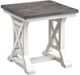 Cottage Creek Furniture Bar Harbor Natural End Table with Cream Base-0