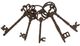 A & B Home Cast Iron Key Bunch-0