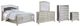 Signature Design by Ashley® Coralayne 5-Piece Silver California King Panel Bed Set-0
