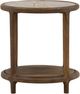 Dovetail Furniture Aruna Dark Brown Side Table-1