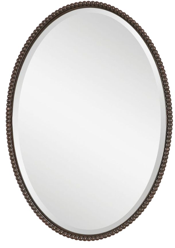 Uttermost® Sherise Bronze Oval Mirror-0