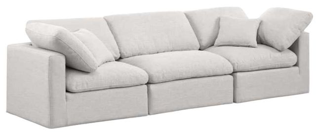 Meridian Furniture Indulge 3-Piece Cream Modular Sectional Sofa-0