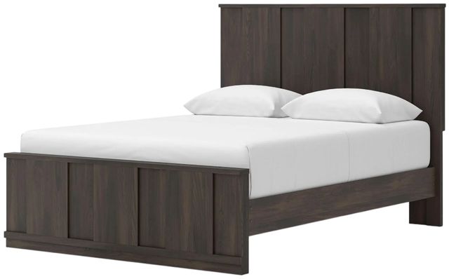 Signature Design by Ashley® Shaehartin Dark Brown Queen Panel Platform Bed-4