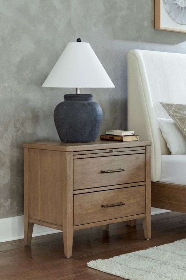 aspenhome® Olivia Sunkissed Beige 2-Drawer Nightstand-1