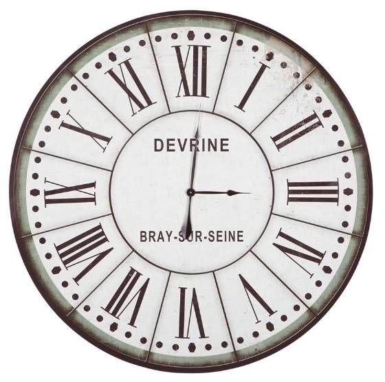 YHD Brown/White Wall Clock-0