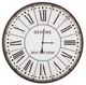 YHD Brown/White Wall Clock-0