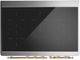 Ilve® Majestic III 40" Stainless Steel Pro Style Induction Range with Solid Door and Brass Trim-2