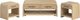 Elements International Ridgemont 3-Piece Natural Occasional Table Set-0