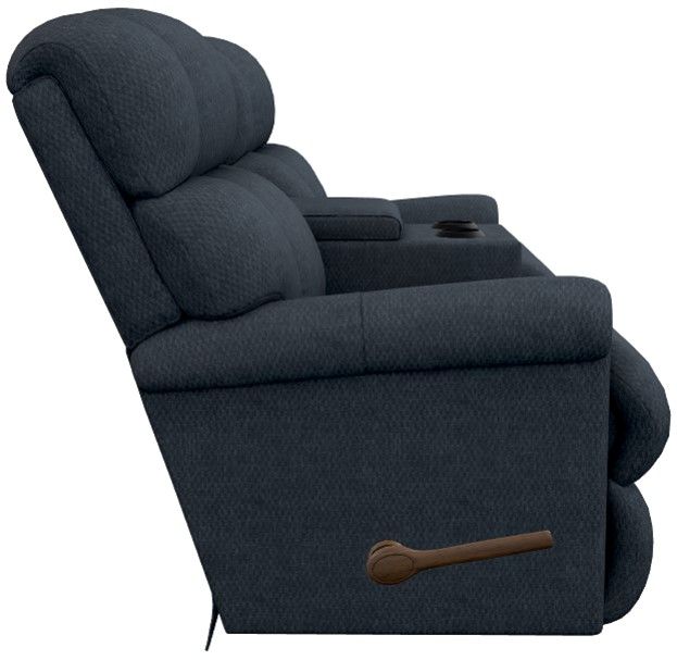 La-Z-Boy® Pinnacle Navy Manual Wall Reclining Loveseat with Console-3