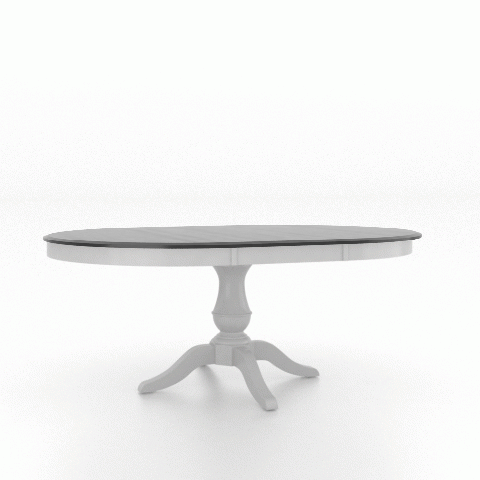 Canadel Customizable Gourmet 74" VS Base Dining Table with One Removable Leaf-2