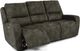 Flexsteel® Aiden Grey Power Reclining Sofa with Power Headrests-2