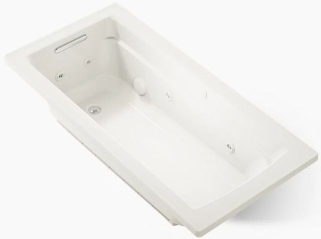 KOHLER® Archer® Biscuit 66" x 32" Drop-In Whirlpool Bath with Bask® Heated Surface-0