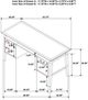 Coaster® Goodson Light Brown Double Pedestal Computer Desk-2