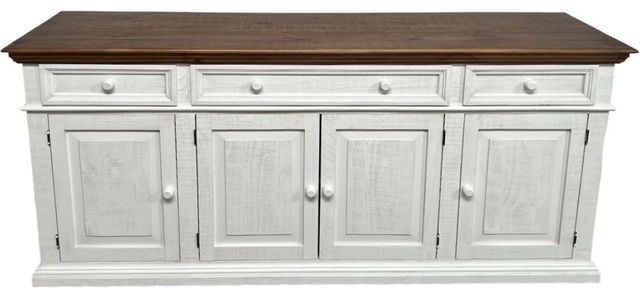 Million Dollar Rustic White Island China Buffet Base-0
