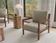 International Furniture Direct Milan Brown/Gray Arm Chair-1