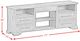 Elements International Park Ridge Charcoal 71'' TV Console without Fireplace-2