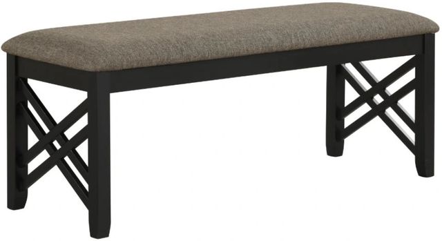 New Classic® Home Furnishings Potomac Black/Brown Bench-0