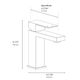 ZLINE Core Palisades Champagne Bronze Modern Single Handle Bath Faucet-5