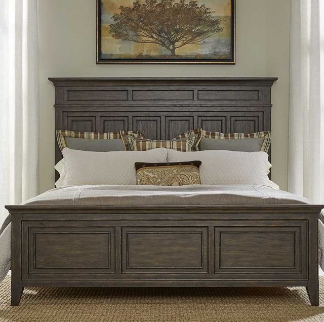 Liberty Furniture Paradise Valley Saddle Brown Queen Panel Bed-1