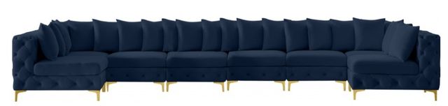 Meridian Furniture Tremblay 8-Piece Navy Modular Sectional Set-0