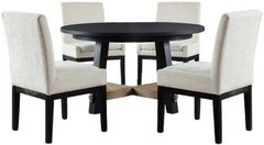 Steve Silver Co. Aubrey 5-Piece Black/White Dining Set