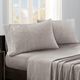 Olliix by True North by Sleep Philosophy Grey Diamond Queen Micro Fleece Sheet Set-4