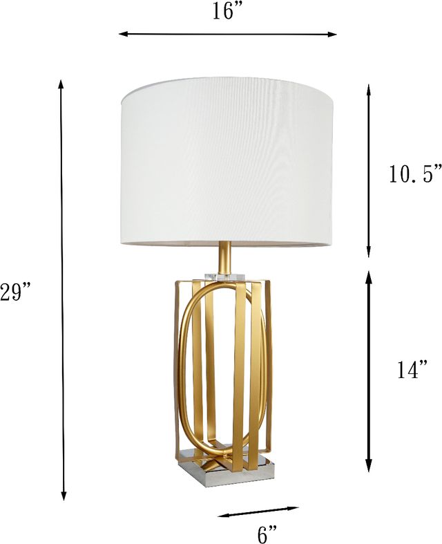 Crown Mark Gold 29" Table Lamp-2