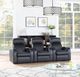 Coaster® Cyrus 3-Piece Black Home Theater Seating Set-1