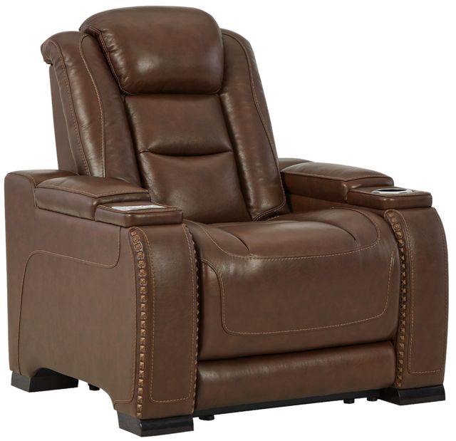 Signature Design by Ashley® The Man-Den Mahogany Power Recliner-0