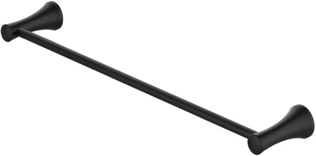 American Standard Transitional Matte Black 24" Towel Bar-1