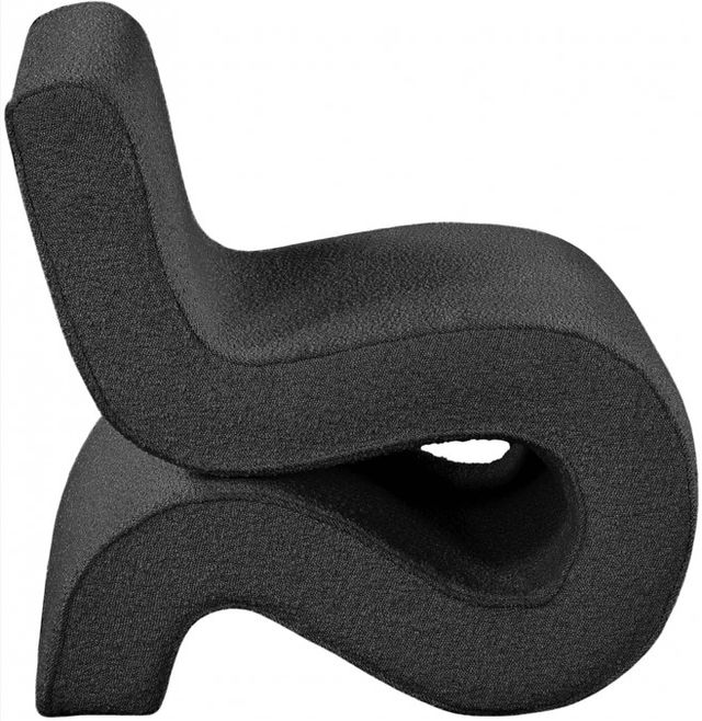 Meridian Furniture Desiree Black Boucle Fabric Accent Chair-2