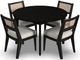 homestyles® Brentwood 5-Piece Black Round Dining Set-0
