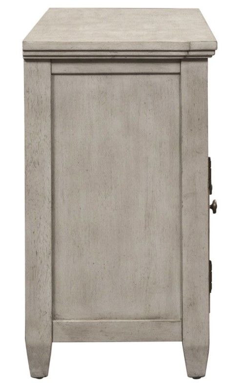 Liberty Furniture Heartland Antique White/Tobacco Entertainment TV Stand-3