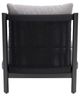 Zuo® Modern Horizon Black/Gray Aluminum Fabric Outdoor Accent Chair-3