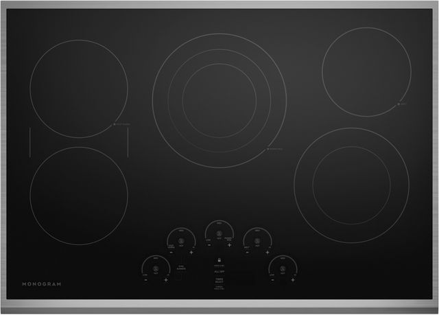 Monogram® 30" Stainless Steel Touch Control Electric Cooktop-0