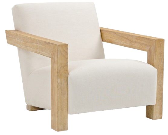 Meridian Furniture Ward Cream/Natural Accent Chair-0