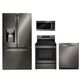 LG 4 Piece Black Stainless Steel Kitchen Package-0