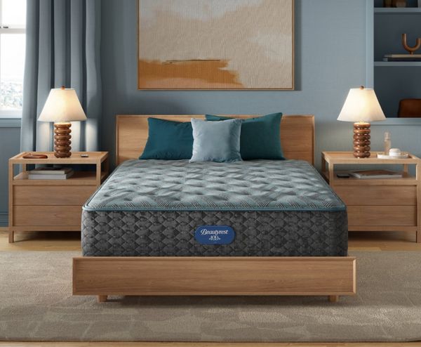 Beautyrest Level One 13.75" Pocketed Coil Plush Tight Top Twin Mattress