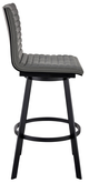 Armen Living Nikole Gray 26" Swivel Bar Stool-1