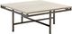 Hammary® East Park White Square Cocktail Table with Gunmetal Base-0
