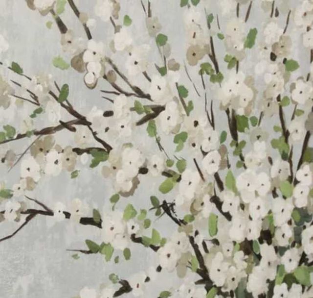 Stylecraft Fresh Pale Blooms II Beige/Green Wall Art-1